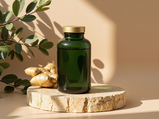 保健品展示,营养品瓶装,绿色健康主题背景