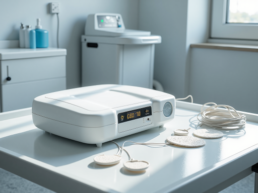 医疗器械展示,血压计血糖仪等设备,白色医疗背景